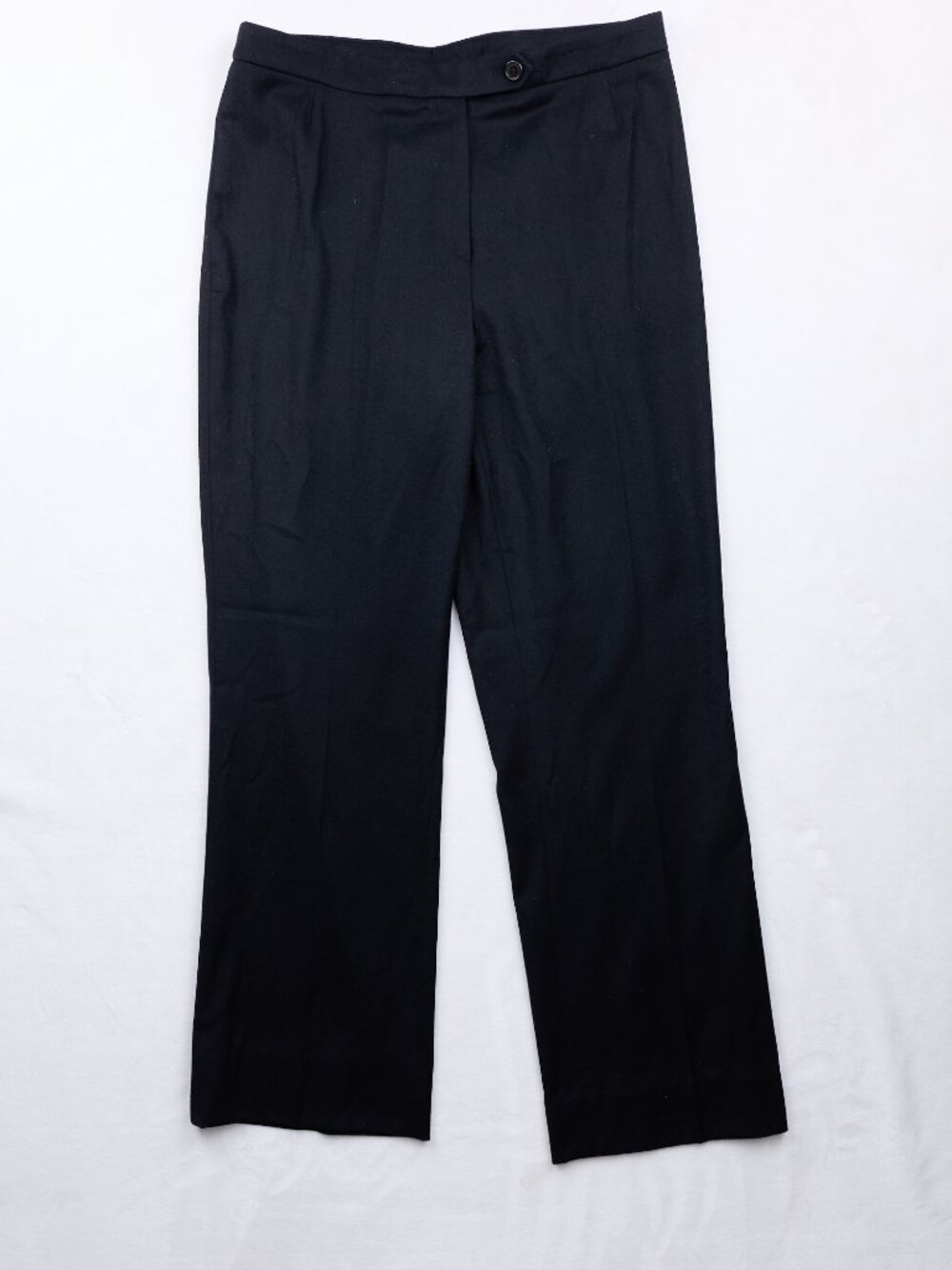 Akris Punto Navy Blue Wool Blend Straight Leg Trousers Pants 1231